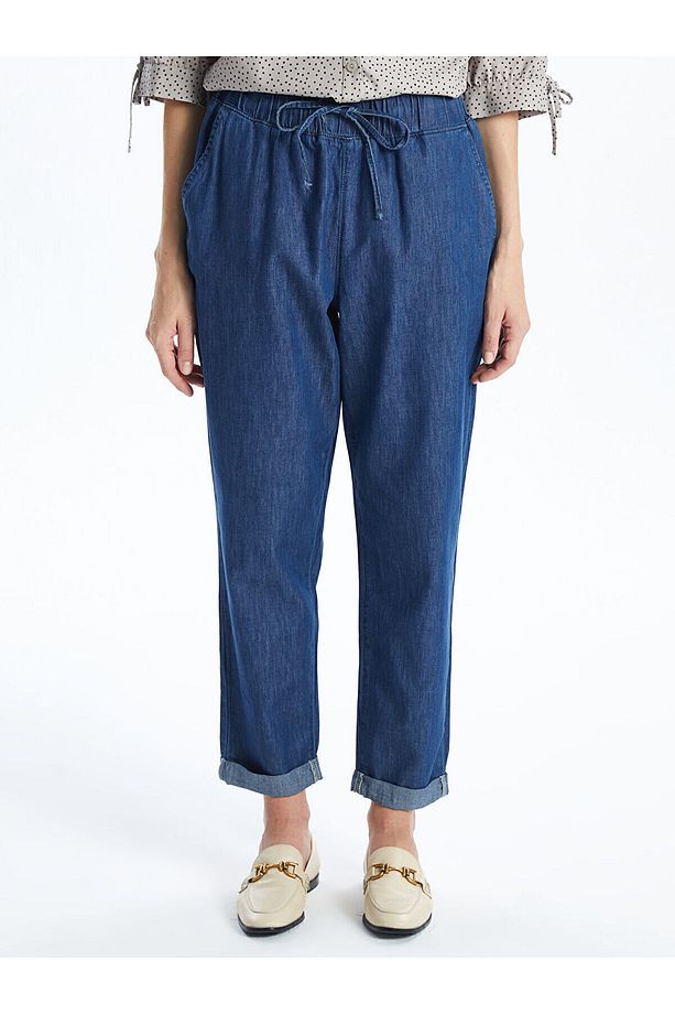 Lcwk Beli Lastikli Carrot Fit Kadın Jean Pantolon - 2