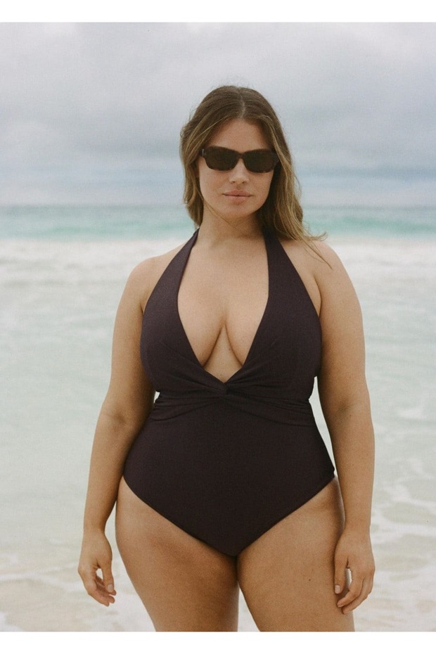 Halter yaka drape mayo - 5