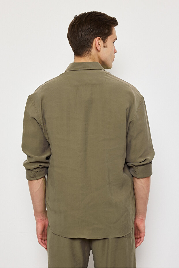 Modal Kumaş Premium Erkek Oversize Gömlek - 2