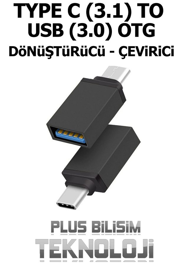 Type C Usb 3.1 to Usb 3.0 Otg, Type c to Usb Otg 3.0, Type C OTG Çevirici, Dönüştürücü, Adaptör Fast - 3
