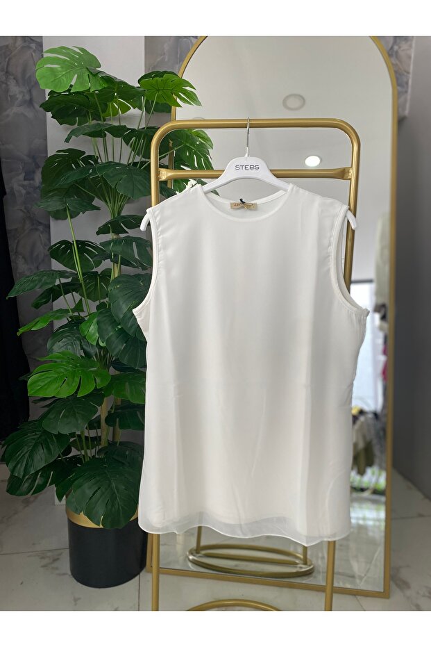 Kolsuz Şifon Bluz - 5