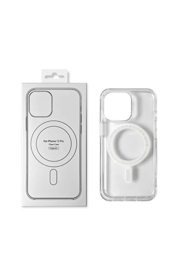 iPhone Uyumlu Magsafe Kristal Slim Kılıf-iPhone 15 Pro Max