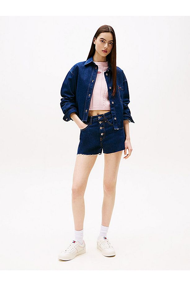 Button Fly Regular Denim Shorts - 2