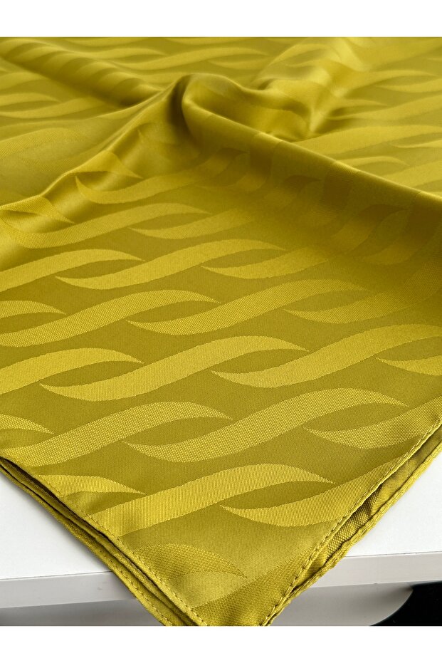 Kendinden desenli jakar eşarp - 3