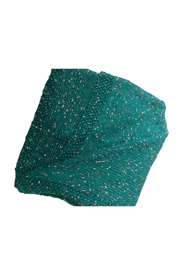Hand Knitted - Bebel Blanket (Plain Blue) 80X95