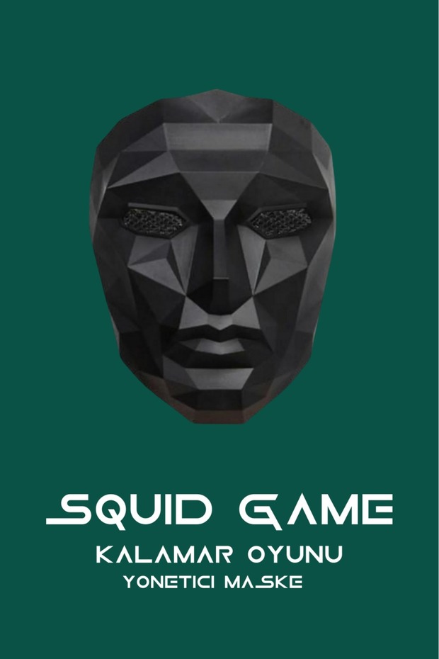 Squid Game Squid Game Face Masks, Set of 4 Wearable Masks - Themed Party Mask - 2