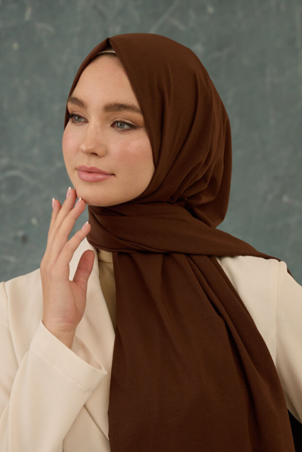 Plain Pattern No Wrinkles Shawl - 7