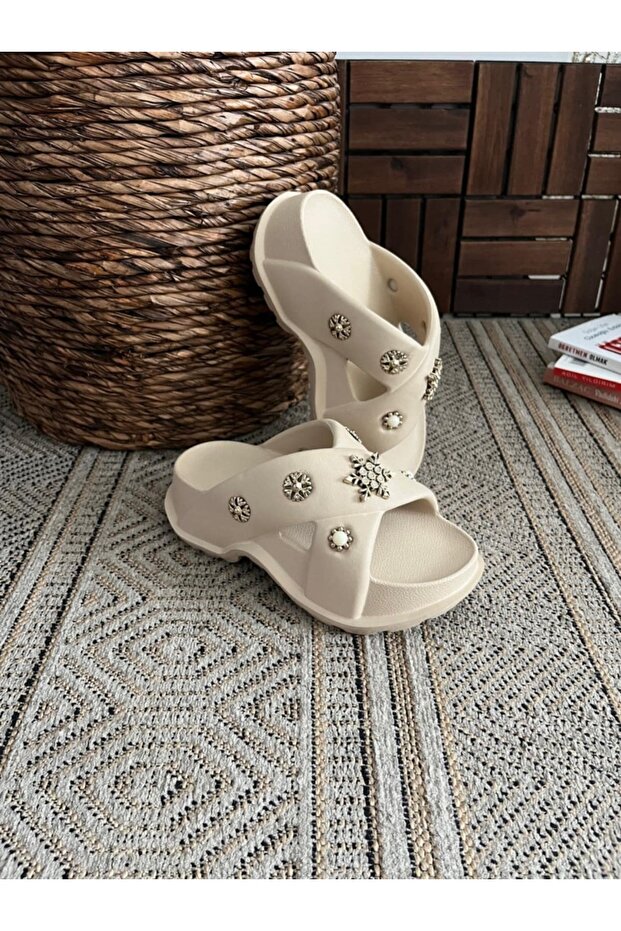 High Thick Soled Slide Slippers Garden Beach Pool Sea Summer Daily Slippers