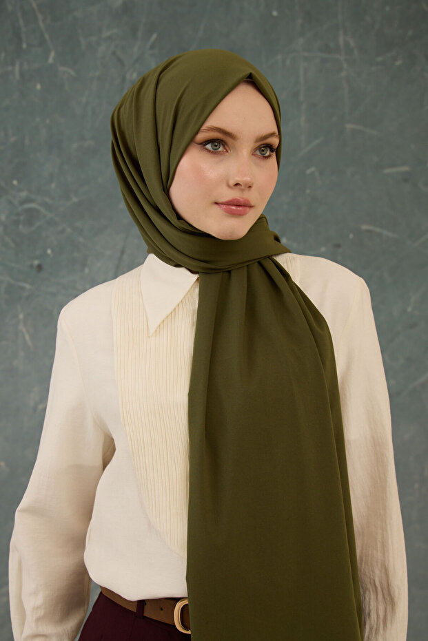 Plain Pattern No Wrinkles Shawl - 5