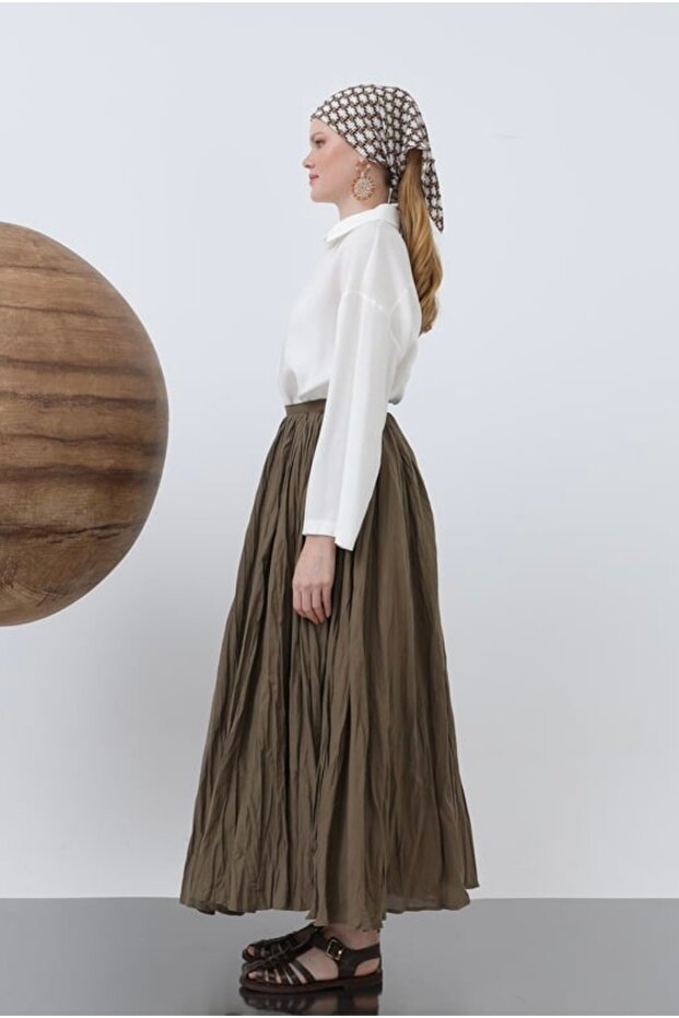 Olive Kraş Etek - 2