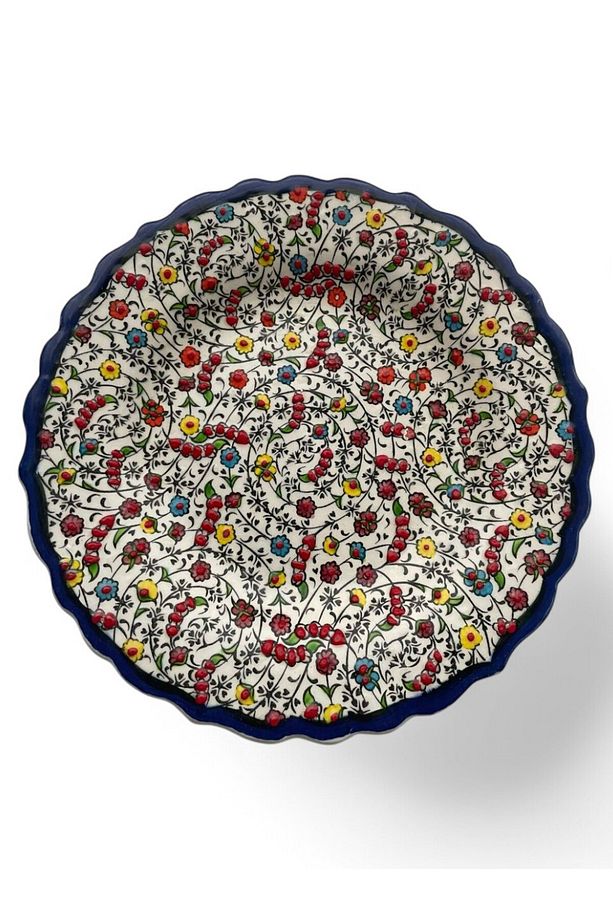 Çini Dekoratif Tabak, Duvar, Masa Süsü, Hediyelik El Yapımı (HANDMADE) Küçük Boy Tabak 18- 20 Cm - 3