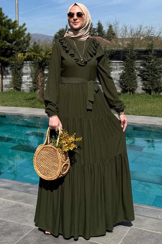 Jale Elbise Haki - 6