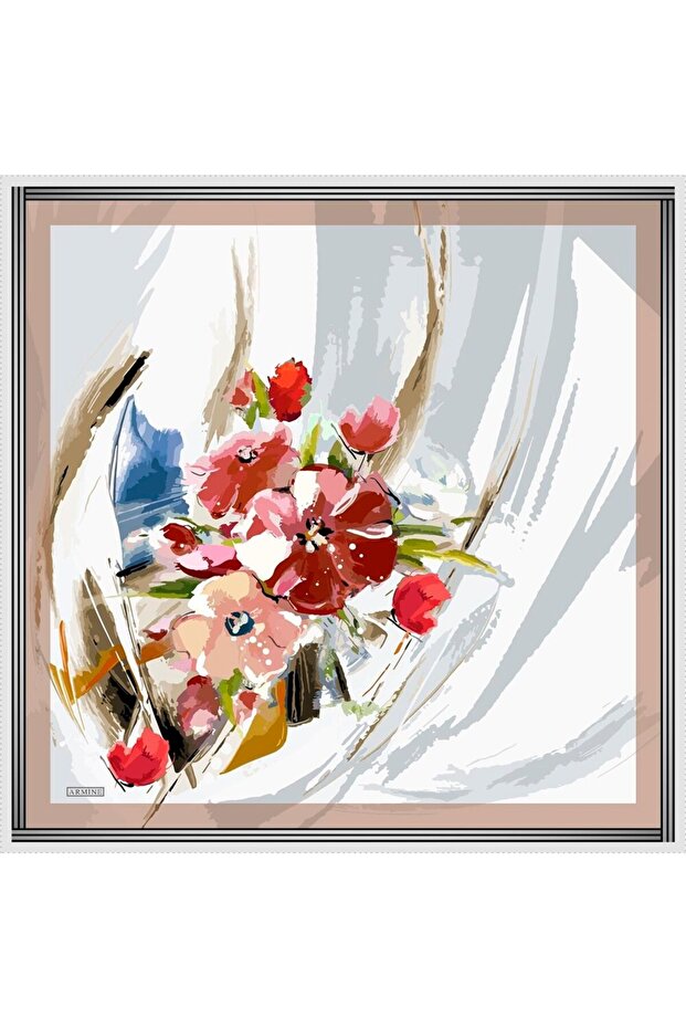 Eșarfă de mătase - 8713D-33 - Tivil - 2