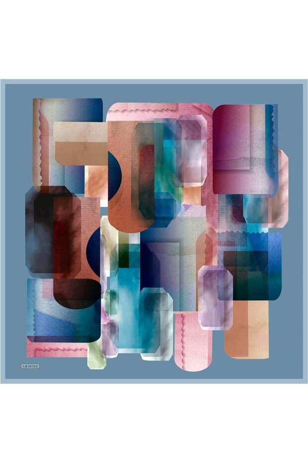 Eșarfă de mătase - 8628D-07 - Tivil - 2