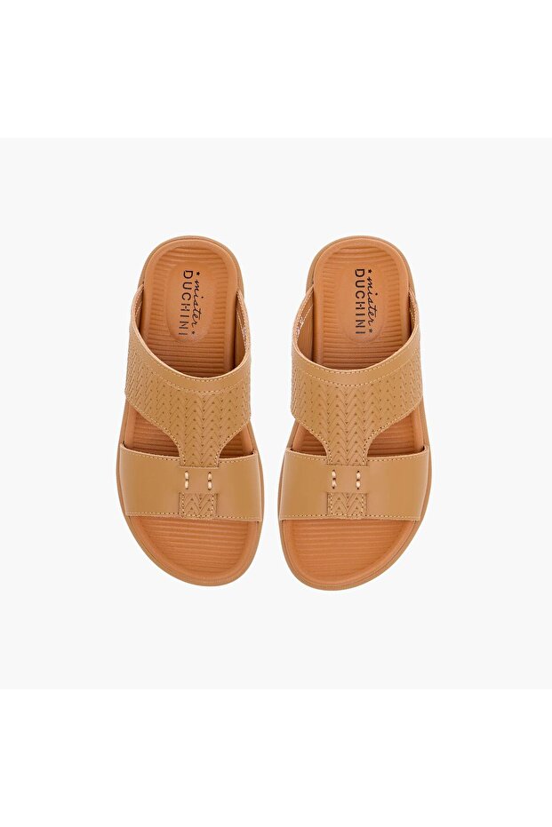 Mister Duchini Textured Slip-On Arabic Sandals