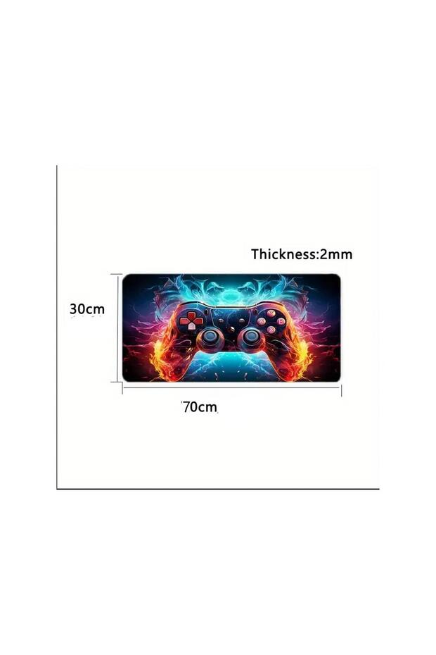 70X30 cm 3D Game Console Design Non-Slip Base Speed Surface Player Mouse Pad Gaming - 3