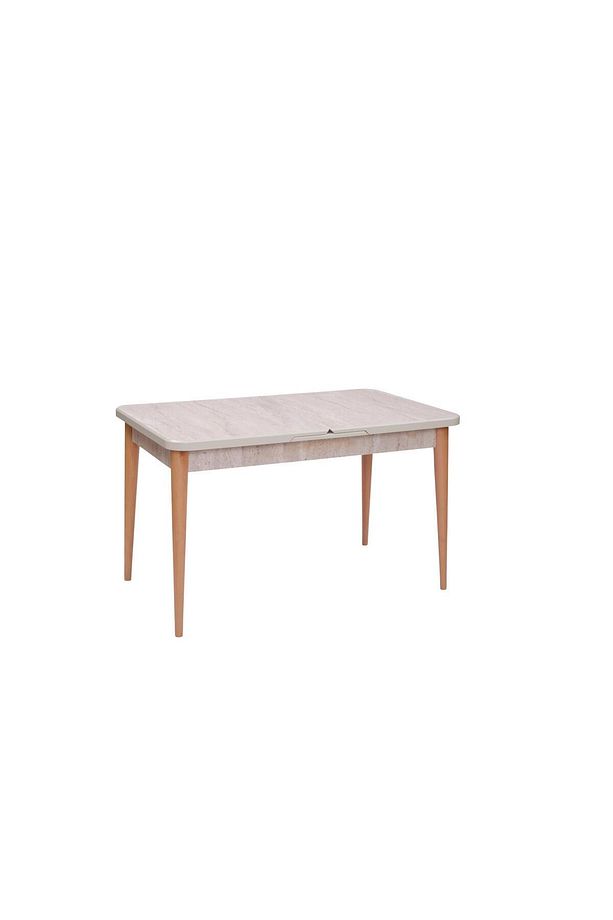 Norte Traverten Boyalı Mdf Mutfak Masa Takımı 80x130 - 3