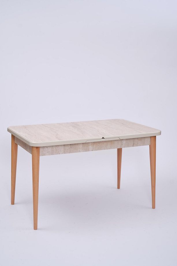 Norte Traverten Boyalı Mdf Mutfak Masa Takımı 80x130 - 4