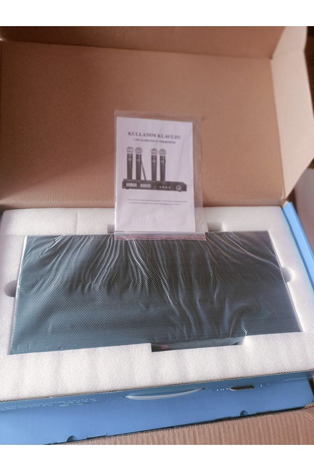 UFF-4E 4 LÜ EL UHF TELSİZ MİKROFON SETİ- 4 LÜ UHF SET - 3