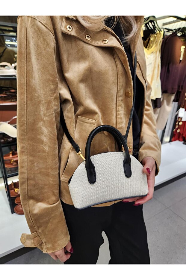 Women's Mini Crocodile Pattern Cross Strap Hand and Shoulder Bag