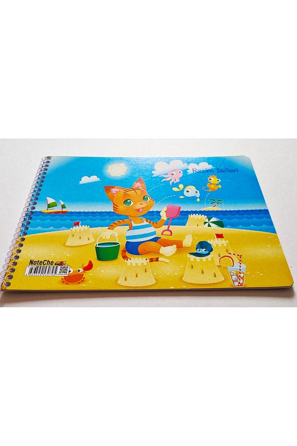 Spiralli Resim Defteri 15 Yaprak Karton Kapak NoteChe 17x24cm - 1