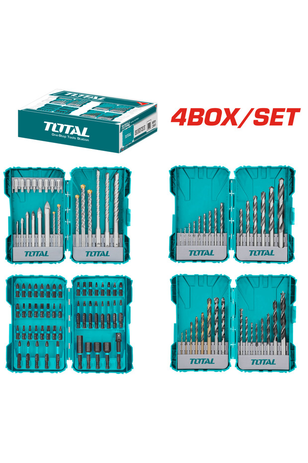 مجموعة ريش مع رؤوس مفكات 4box/set