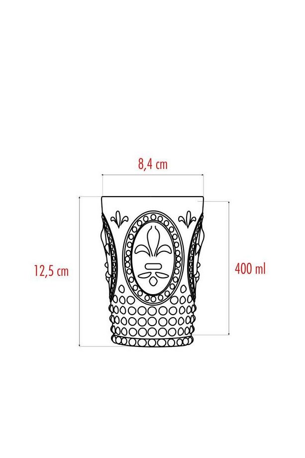 Akrilik Mürdüm Tekli Kısa Bardak & Su Meşrubat Kahve Yanı Bardağı 400 ml ( Cam Değildir ) - 4