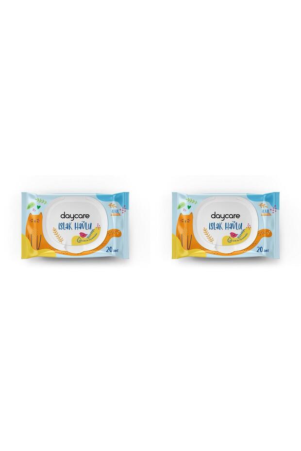 2 Pcs Daycare Children's Wet Towel 20+20=40 Sheets