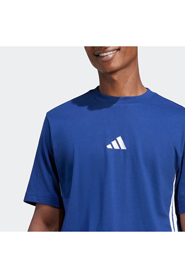 Essentials 3-Stripes Single Jersey Tişört - 5