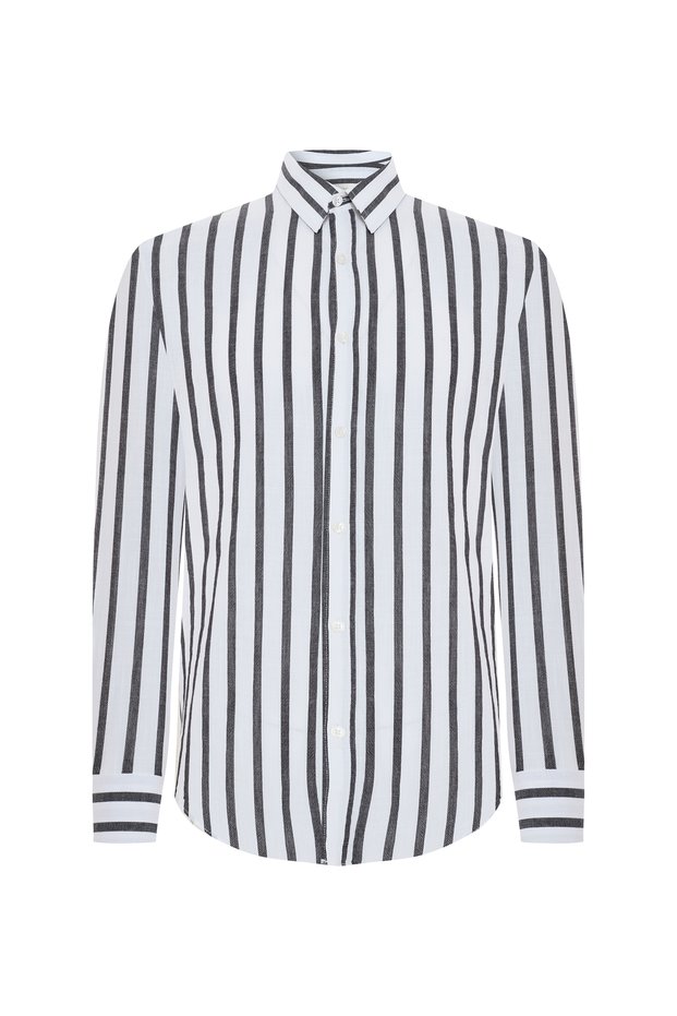 Regular Fit Striped Long Sleeve Shirt