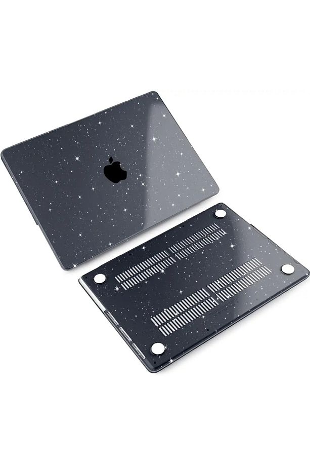Apple Macbook 16.2' 2021 A2485 A2780 A2991 M1 M2 M3 PRO için Koruyucu Sert Parlak Extra Simli Kapak - 1