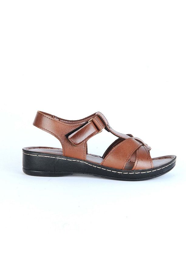 Moda Ayakkabı 01143 Polero Kadın Düz Yazlık Sandalet - 1