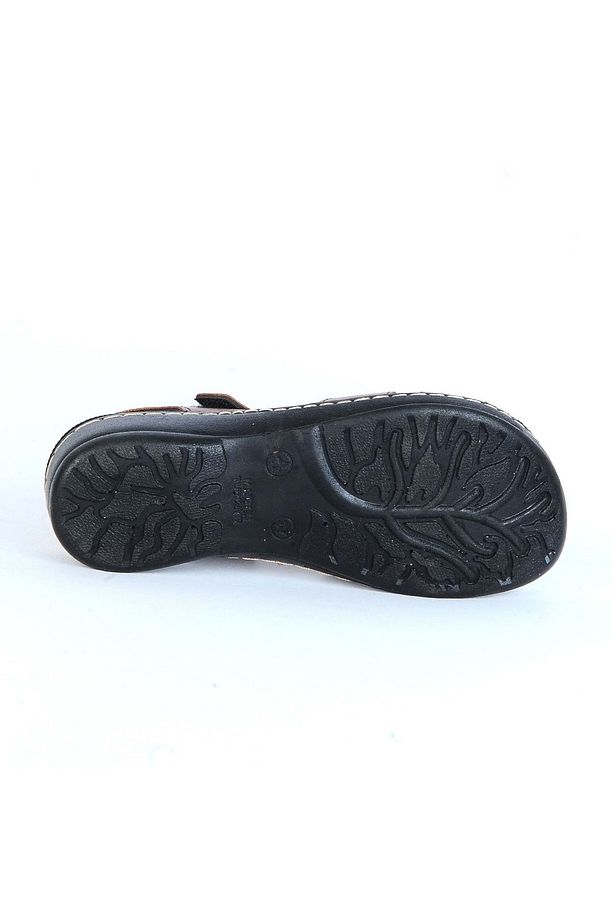 Moda Ayakkabı 01143 Polero Kadın Düz Yazlık Sandalet - 4