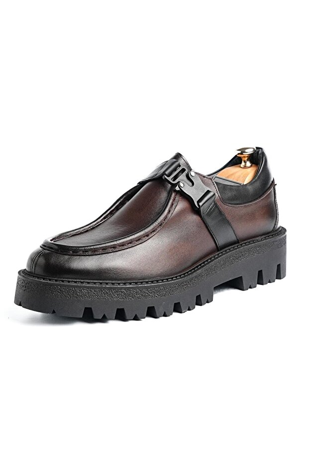 Henry Genuine Leather Handmade Brown Casual Shoes
