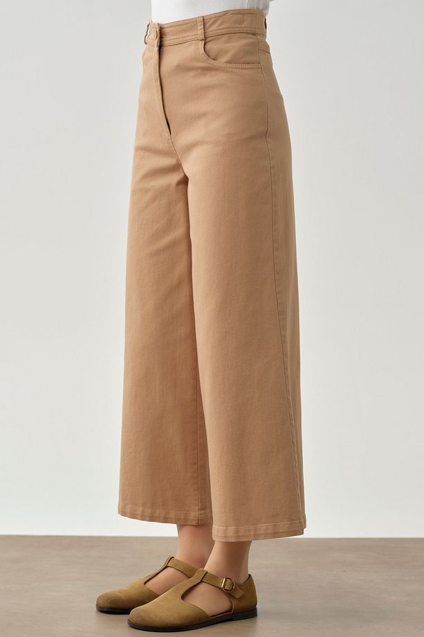 Bol Paça Canvas Pantolon - Camel - 6