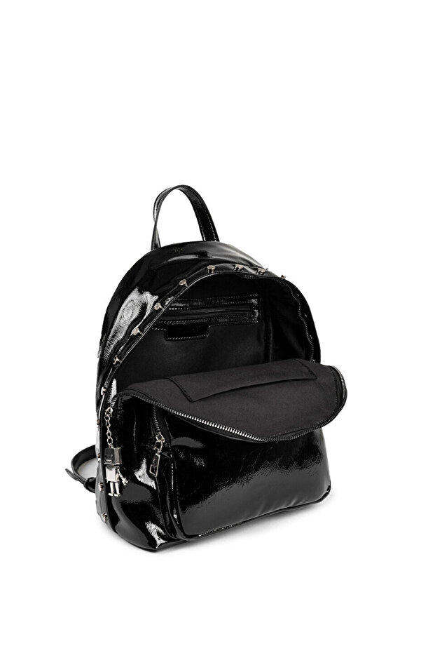 Shiny Textured Backpack - 4