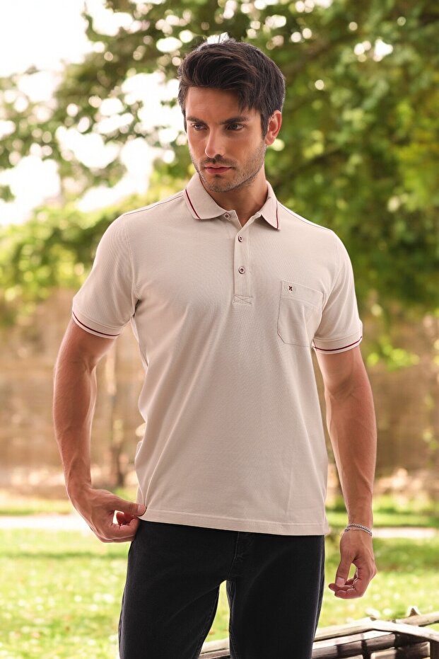 Men's Lacost Short Sleeve Polo Collar T-Shirt