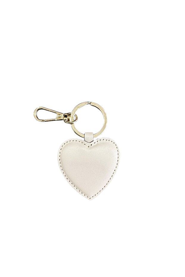 Heart Leather Keychain