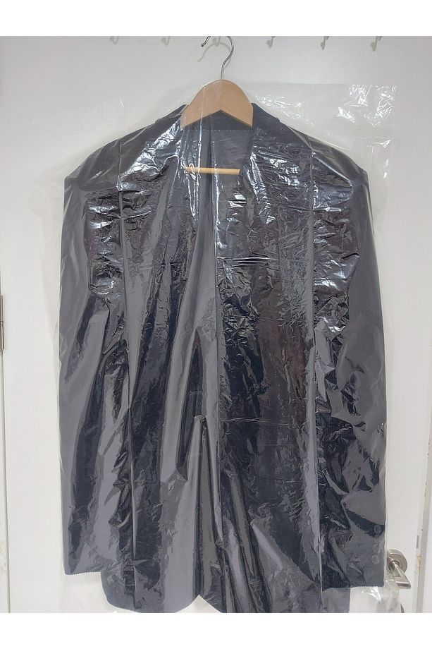 Elbise Torbası 65x105cm 10 Adet Askı Delikli Omuz Kesimli Kaban Ceket Gömlek Elbise Poşeti - 1
