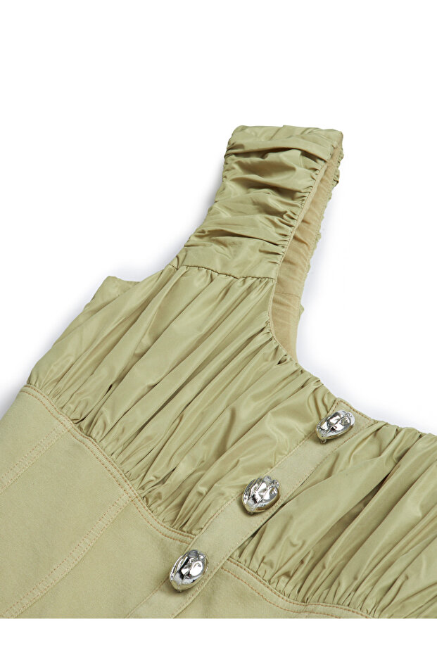 Korse Görünümlü Mini Elbise - 8