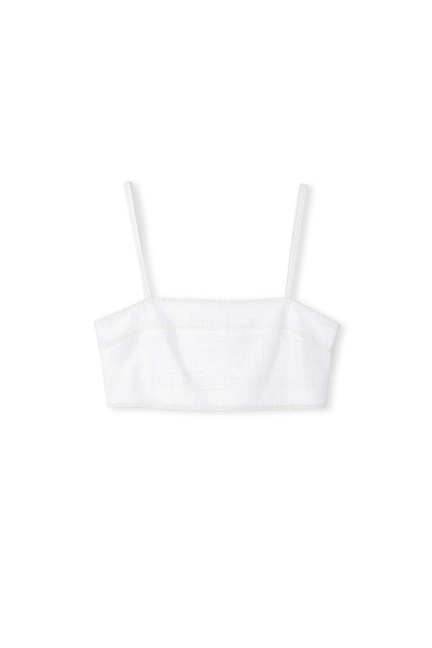 Nakışlı crop bluz - 3