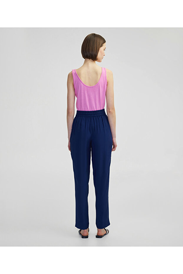 Elastik bel carrot fit pantolon - 3