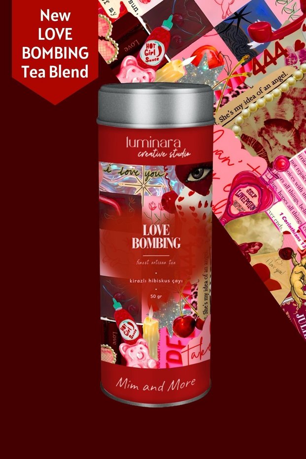 Luminara Studio X Love Bombing Tea - Hibiscus Tea with Cherries 50 Gr