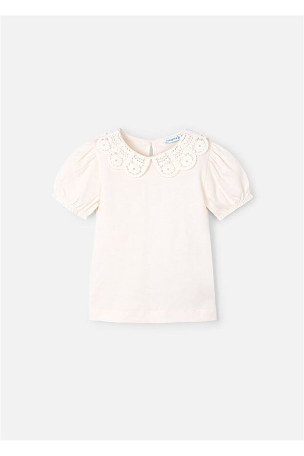 Girl's Lace Collar T-Shirt 3055