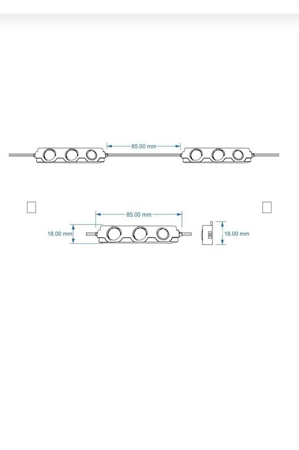 CFR 10 Adet 1.8 Watt 3 Ledli Parmak Led Modül Mercekli Beyaz,Gün ışığı,amber (sarı),kırmızı 12v - 4