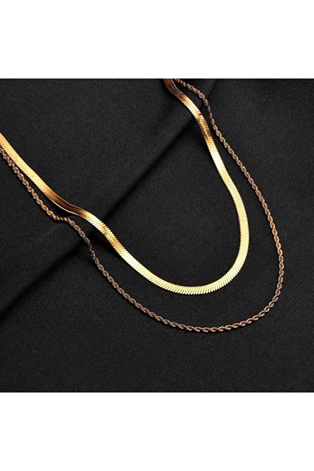 Çelik 2li kolye - 4