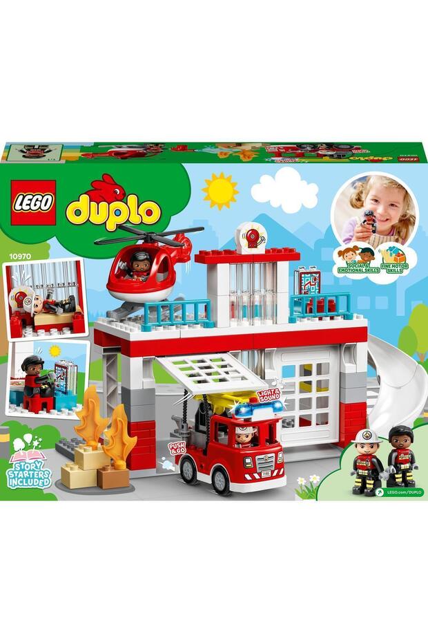 ® DUPLO® Kurtarma İtfaiye Merkezi ve Helikopter 10970 -Küçük Çocuklar İçin Yapım Seti(117 Parça) - 3