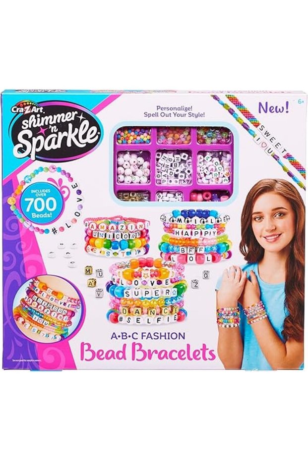 Shimmer 'n Sparkle ABC Fashion Bead Bracelet SNS-17883