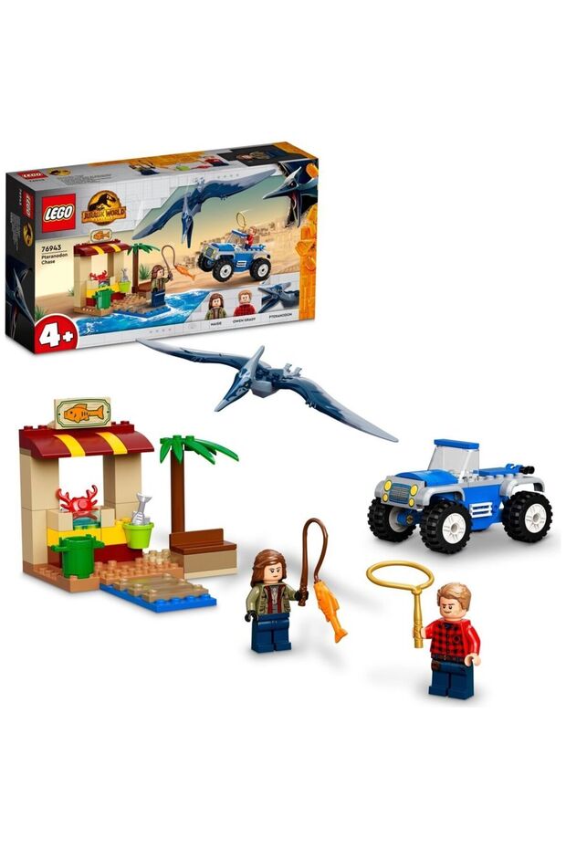 ® Jurassic World Pteranodon Tracker 76943 - Construction Set for Children Ages 4 and Up (94 Pieces) - 1