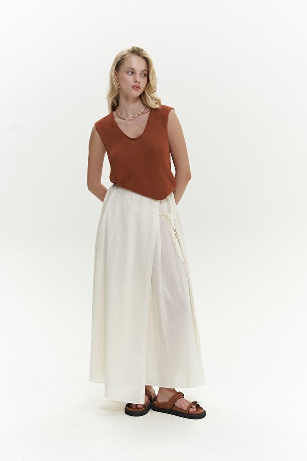 Peri Triko Kolsuz Kiremit Süveter - 3